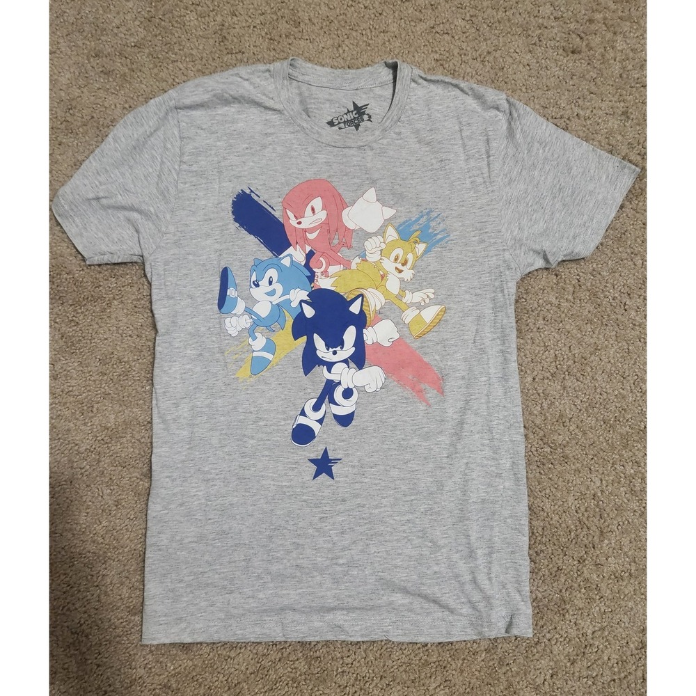 Lootwear Exclusive Sonic  Shirt Size M Grey Short Sleeve